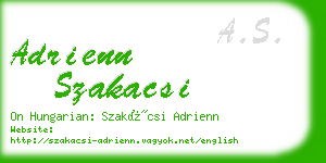 adrienn szakacsi business card